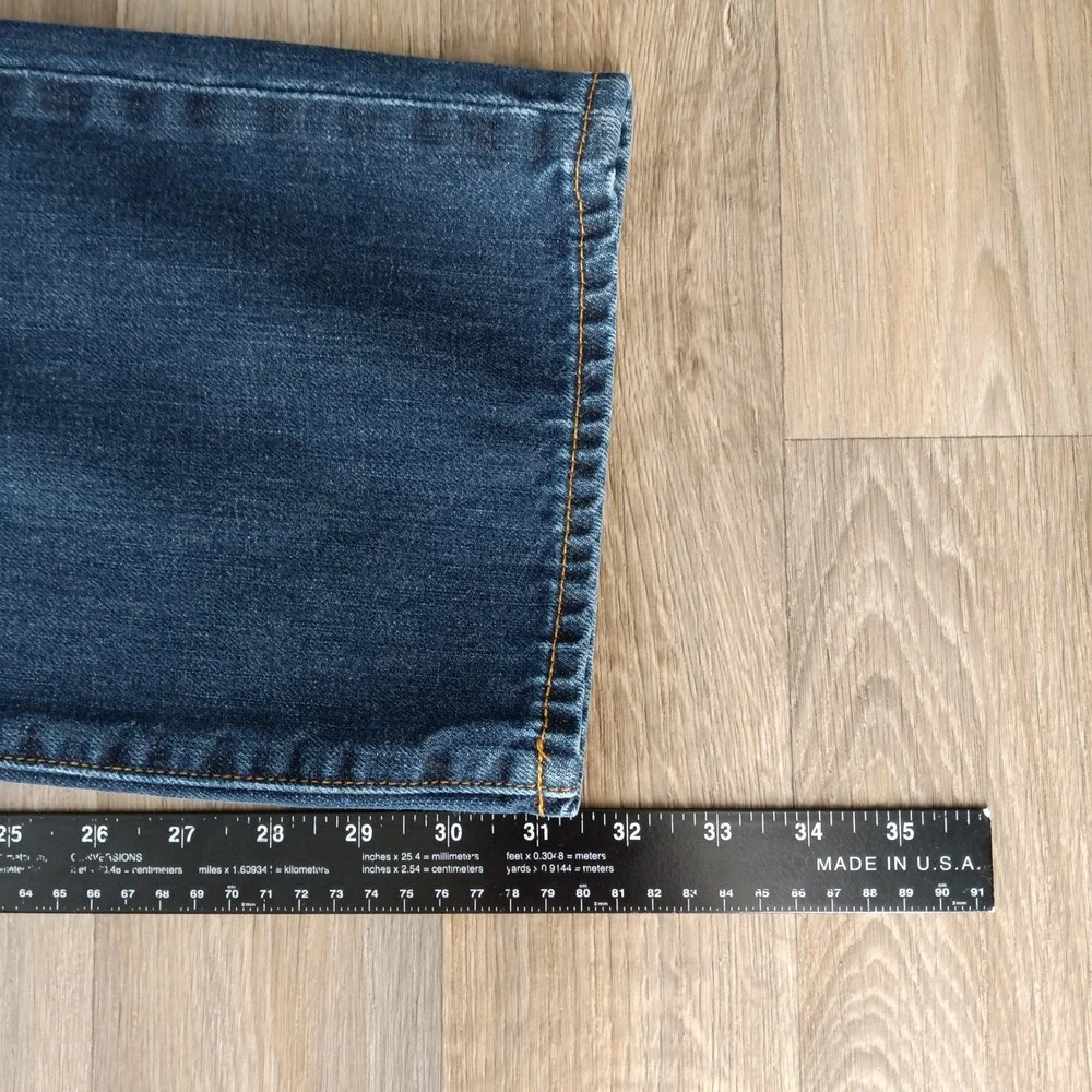 J Crew‎ Jeans Mens Size 35x32 Straight Leg Dark Wash Denim Casual Pants